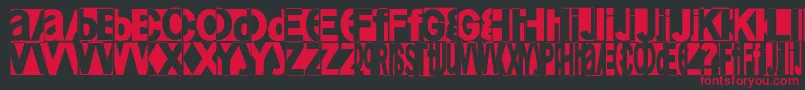 Friendlyfire Font – Red Fonts on Black Background