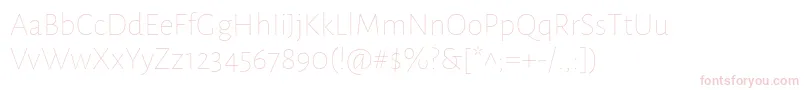 AlegreyasansThin Font – Pink Fonts