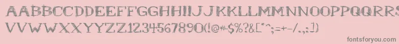 Mr.B Font – Gray Fonts on Pink Background
