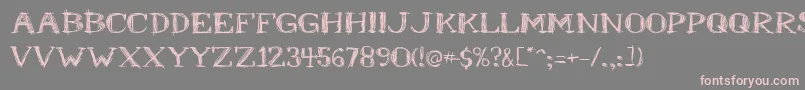 Mr.B Font – Pink Fonts on Gray Background