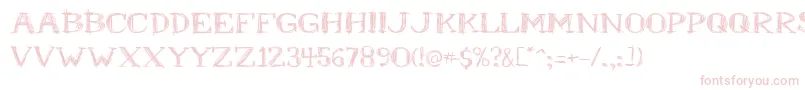 Mr.B Font – Pink Fonts on White Background