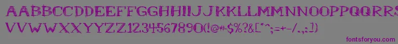 Mr.B Font – Purple Fonts on Gray Background