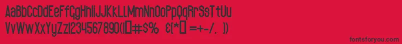 BlackSpoonР™xTraBold-Schriftart – Schwarze Schriften auf rotem Hintergrund