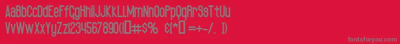 フォントBlackSpoonР™xTraBold – 赤い背景に灰色の文字