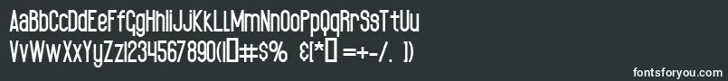 フォントBlackSpoonР™xTraBold – 黒い背景に白い文字