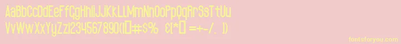 BlackSpoonР™xTraBold Font – Yellow Fonts on Pink Background