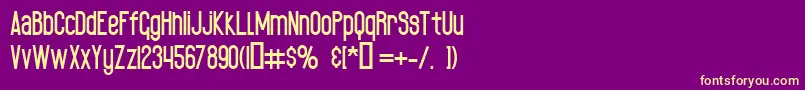 Шрифт BlackSpoonР™xTraBold – жёлтые шрифты на фиолетовом фоне