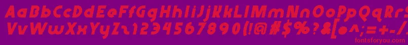 fuente Abraxeousitalic – Fuentes Rojas Sobre Fondo Morado