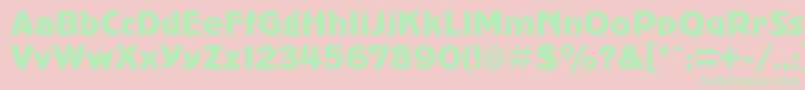 AdverGothicPlain.001.001 Font – Green Fonts on Pink Background