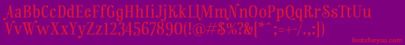 Rainbowmansion Font – Red Fonts on Purple Background