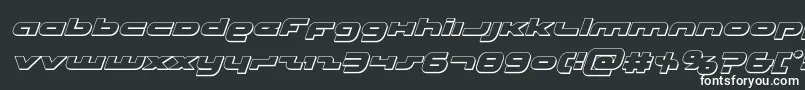Unisol3Dital Font – White Fonts on Black Background