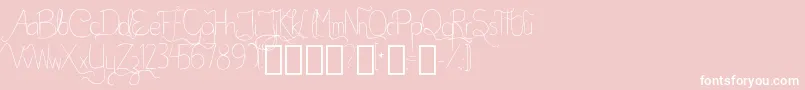 BellaKABetterPlace Font – White Fonts on Pink Background