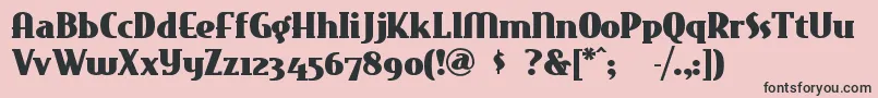 Eastmarket Font – Black Fonts on Pink Background