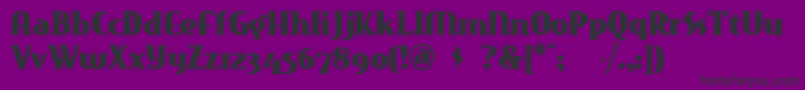 Eastmarket Font – Black Fonts on Purple Background