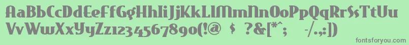 Eastmarket Font – Gray Fonts on Green Background