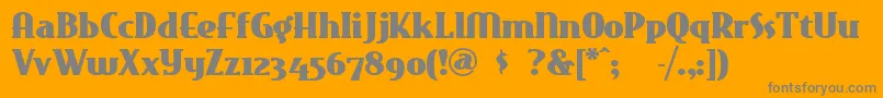 Eastmarket Font – Gray Fonts on Orange Background