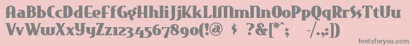 Eastmarket Font – Gray Fonts on Pink Background