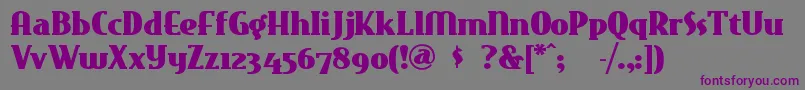 Eastmarket Font – Purple Fonts on Gray Background