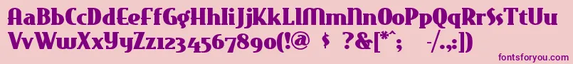 Eastmarket Font – Purple Fonts on Pink Background