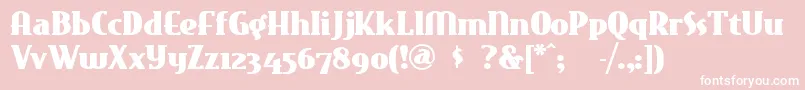 Eastmarket Font – White Fonts on Pink Background