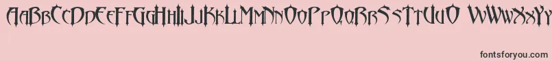 AbaddonLlJeda Font – Black Fonts on Pink Background