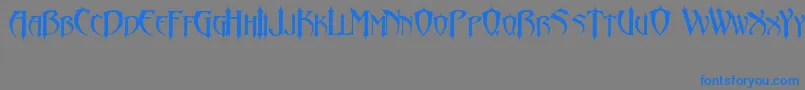 AbaddonLlJeda Font – Blue Fonts on Gray Background