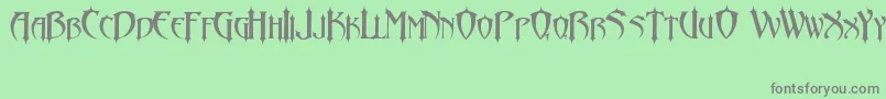 AbaddonLlJeda Font – Gray Fonts on Green Background