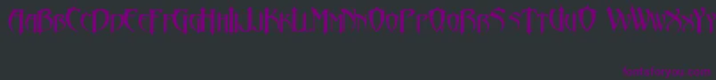 Fonte AbaddonLlJeda – fontes roxas em um fundo preto