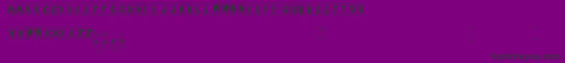 2NammySans-Schriftart – Schwarze Schriften auf violettem Hintergrund