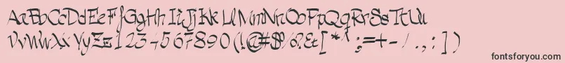En savoir plus sur la police Grafia Police Grafia – polices noires sur fond rose