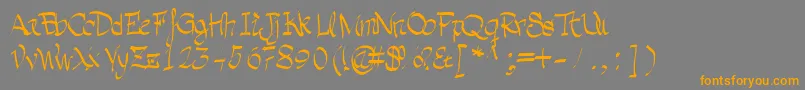 Lisätietoja Grafia-fontista Grafia-fontti – oranssit fontit harmaalla taustalla
