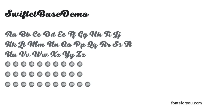 SwiftelBaseDemo Font – alphabet, numbers, special characters