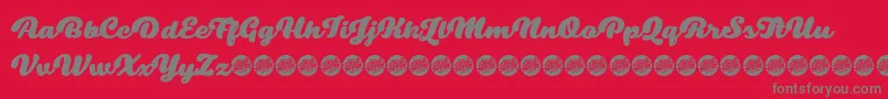 SwiftelBaseDemo Font – Gray Fonts on Red Background