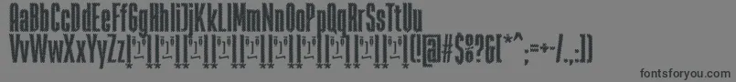 RabiosaFfp Font – Black Fonts on Gray Background