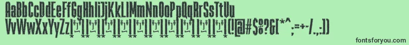 RabiosaFfp Font – Black Fonts on Green Background