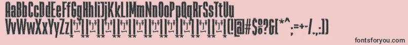 RabiosaFfp Font – Black Fonts on Pink Background