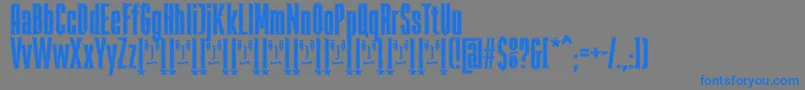 RabiosaFfp Font – Blue Fonts on Gray Background