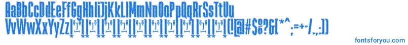 RabiosaFfp Font – Blue Fonts on White Background