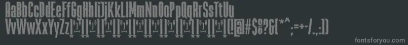 RabiosaFfp Font – Gray Fonts on Black Background