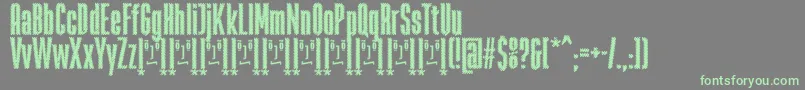 RabiosaFfp Font – Green Fonts on Gray Background
