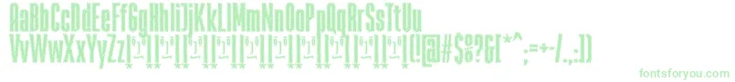 RabiosaFfp Font – Green Fonts on White Background