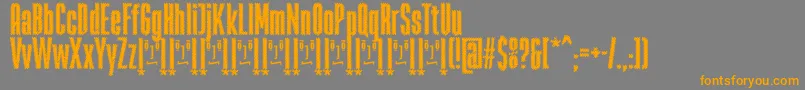 RabiosaFfp Font – Orange Fonts on Gray Background