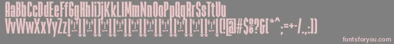 RabiosaFfp Font – Pink Fonts on Gray Background