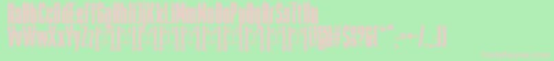 RabiosaFfp Font – Pink Fonts on Green Background