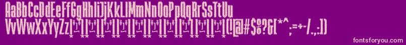 RabiosaFfp Font – Pink Fonts on Purple Background