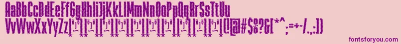 RabiosaFfp Font – Purple Fonts on Pink Background