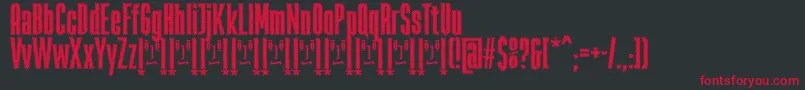 RabiosaFfp Font – Red Fonts on Black Background