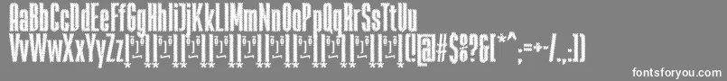 RabiosaFfp Font – White Fonts on Gray Background