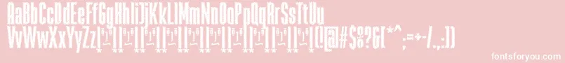 RabiosaFfp Font – White Fonts on Pink Background