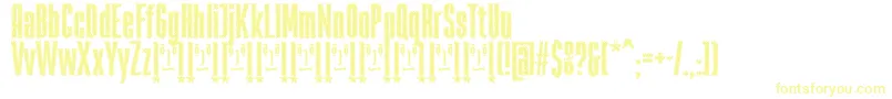 RabiosaFfp Font – Yellow Fonts on White Background